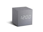 Gingko Digitalwecker Cube Click Clock Silber, Funktionen