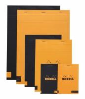 RHODIA Notizblock A5 162008C blanko schwarz, Kein