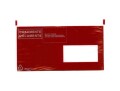 Büroline Dokumententasche C6/5 Rot, 250 Stück, Position Fenster