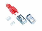 Wirewin Stecker RJ45 KAT6A Securelock 10 Stück, Rot