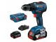 Bosch Professional Akku-Bohrschrauber GSR 18 V-55 2x 4.0 Ah, im