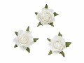 HobbyFun Streudeko Rosen 20 Stück, Weiss, Motiv: Rose, Material