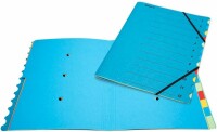 BIELLA Fächermappe A4 32841205U blau, 12-teilig 