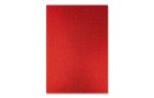 URSUS Glitzerkarton A4, 300 g/m², 10 Blatt, Rot, Detailfarbe