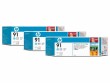 HP Inc. HP Tinte Nr. 91 (C9486A) Light Cyan (3er-Pack), Druckleistung