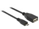 Bild 0 DeLock USB-OTG-Kabel Micro-USB B - USB A 0.5