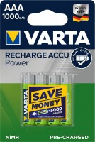 VARTA     VARTA Batterie Akku 5703301404 R2U, AAA/HR03, 1000 mAh, 4