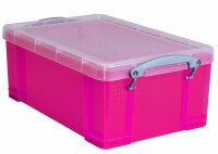 USEFULBOX Kunststoffbox 9lt 68502718 transparent pink, Kein