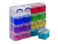 Really Useful Box Kunststoffbox, 0.14 Liter, Organizer Set à 16 - farbig