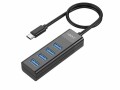 onit USB-C-Hub, Stromversorgung: USB, Anzahl Ports: 4