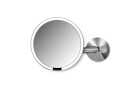 Simplehuman Kosmetikspiegel mit Sensor mit Wandhalterung Silber