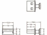 DeLock Blindstecker/Staubschutz USB-A 10 Stück Schwarz, USB