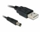 DeLock USB2.0 Stromkabel, A - Rundstecker, 1m
