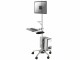 Neomounts Mobile Workplace Floor Stand (monitor, keyboard/mouse & PC