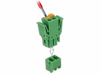 DeLock Terminalblock 2Pin, 3,81mm Rastermass vertikal