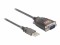 Bild 1 DeLock Schnittstellenkabel USB - Seriell, Datenanschluss Seite