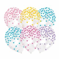 NEUTRAL Latexballons Confetti 6 Stk. 9903273 pastel 27.5cm, Kein