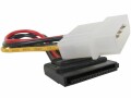 DeLock Stromkabel Molex ? SATA 6 cm, Kabeltyp: Adapterkabel