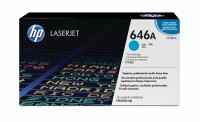 Hewlett-Packard HP Toner-Modul 646A cyan CF031A Color LJ CM4540 12'500