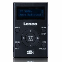 Lenco DAB+ Radio PDR-011 schwarz DAB+/FM, 4GB, MP3-Player-Funktion