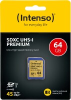 Intenso SDXC Card PREMIUM 64GB 3421490 UHS-I, Kein