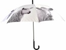 Esschert Design Schirm Bauernhoftiere Grau/Schwarz/Weiss, Schirmtyp