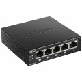 D-Link PoE+ Switch DGS-1005P/E 5 Port, SFP Anschlüsse: 0
