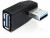 Image 1 DeLock USB3.0 Winkeladapter: A-Buchse zu A-Stecker, für
