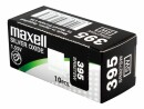 Maxell Europe LTD. Knopfzelle SR927SW 10 Stück, Batterietyp: Knopfzelle