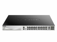 D-Link PoE+ Switch DGS-3130-30PS 24 Port, SFP Anschlüsse: 0