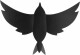 SECURIT   Kreidetafel 3-D Bird - W3D-BIRD  schwarz, 7 Stück   28x16.3x1cm
