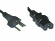 Diggelmann Netzkabel 0.5 m C15 - T12, Schwarz, Anzahl