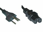 Diggelmann Netzkabel 1.5 m C15 - T12, Schwarz, Anzahl