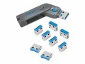 LogiLink - USB-Portblocker - Blau