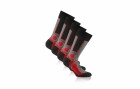 Rohner Socks Socken Trekking Rot/Schwarz 2er-Pack, Grundfarbe: Rot