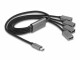 DeLock USB-Hub USB 2.0 - 4x USB-A, USB Type-C
