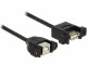 DeLock USB2.0-Kabel A-B: Buchse-Buchse, 1m, zum