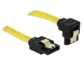 DeLock SATA2 Kabel: 0.5m, Metall Clip