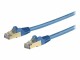 StarTech.com - 10m CAT6A Ethernet Cable, 10 Gigabit Shielded Snagless RJ45 100W PoE Patch Cord, CAT 6A 10GbE STP Network Cable w/Strain Relief, Blue, Fluke Tested/UL Certified Wiring/TIA - Category 6A - 26AWG (6ASPAT10MBL)