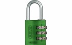 Abus Zahlenschloss 145/30 Lock-Tag Grün Aluminium, Schlossart