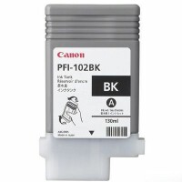 Canon Tintenpatrone schwarz PFI-102BK iPF 700 130ml, Kein