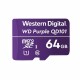 Western Digital WD Purple 64GB, Surveillance, microSD XC, Class - 10, UHS 1