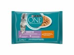 Purina ONE Nassfutter SENSITIVE in Sauce Huhn/Karotten, 4 x 85g