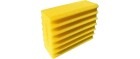 HEISSNER Filterschwamm für Kartusche, 30ppi gelb, fein, Produktart
