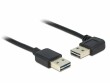 DeLock USB2.0 Dual Easy Kabel, A-A, 50cm, SW