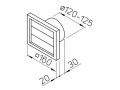 Helios Verschlussklappe VK 125 Weiss, Einbauöffnung: 120 mm