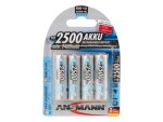 Ansmann Akku 4x AA 2400 mAh, Spannung: 1.2