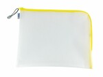 HERMA Etui Mesh Bag 36 x 28 cm, Gelb/Weiss