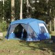 vidaXL Campingzelt 10 Personen Blau Wasserfest