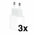 Apple 20W USB-C Power Adapter Bulk - 3er Pack